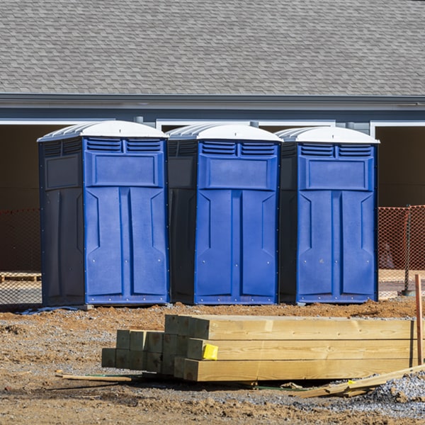 how do you dispose of waste after the portable restrooms have been emptied in North Woodbury